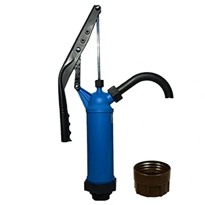 Abbildung von ABACUS® Fasspumpe Vario mit variablem Hub + Adapter braun für Gewinde Nr. 71 geeignet Alkohole, Benzin, Diesel, milde Laugen und Säuren Handpumpe Ölpumpe (7218)