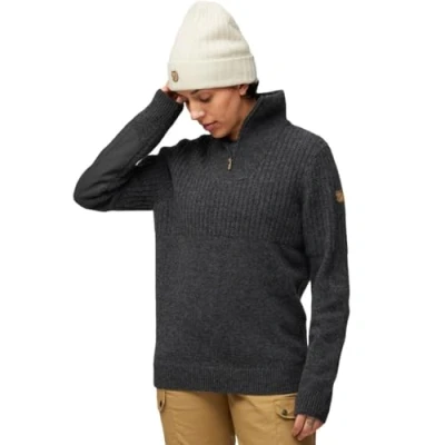 Abbildung von Fjallraven 86993 030 Övik Half Zip Knit W Sweatshirt Damen Dark Grey Größe M