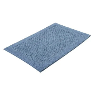 Abbildung von Kleine Wolke Badteppich Net, 70x120 cm, Stahlblau