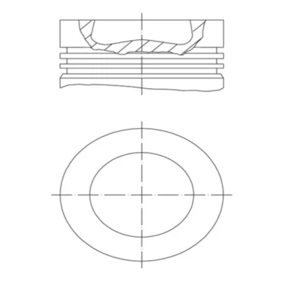 Abbildung von Kolben MAHLE 028 PI 00155 002