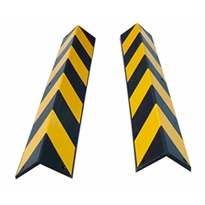 Abbildung von PARKING FACIL Eckenschutz aus Gummi Für Parkplätze und Lagerhallen Farbe: Schwarz Gelb Abmessungen: 80x10x10 cm Dicke: 8 mm Befestigungsschrauben im Lieferumfang enthalten 2 Stücke