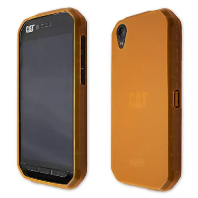 Abbildung von caseroxx TPU Hülle kompatibel mit Cat S41, Handy Tasche (TPU in orange)