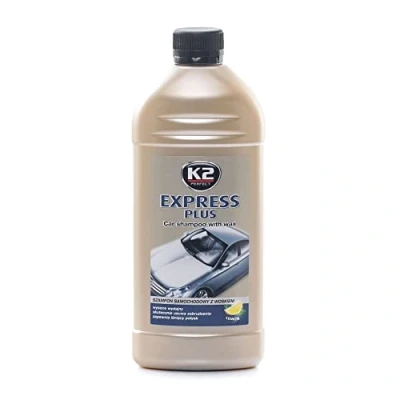 Abbildung von K2 EXPRESS Plus 500ml Autoshampoo Konzentrat Carnauba Wachs Lemon Duft Glanz Neu