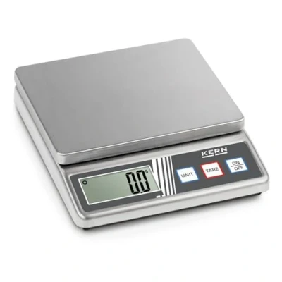 Abbildung von Kompakte Edelstahlwaage [Kern FOB 500 1S] Edelstahlausführung von Gehäuse und Wägeplatte, Wägebereich [Max]: 0,5 kg, Ablesbarkeit [d]: 0,1 g