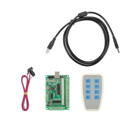 Abbildung von Micro USB Interface Controller Karte Breakout Board CNC Motion Einfach programmieren Modul mit Jog Handler für Gravierfräsmaschine Schrittmotortreiber