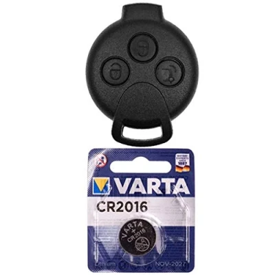 Abbildung von Repair Reparatur Satz Auto Schlüssel Austausch Gehäuse mit 3 Tasten + Batterie kompatibel Smart 451 Fortwo 2007 2015