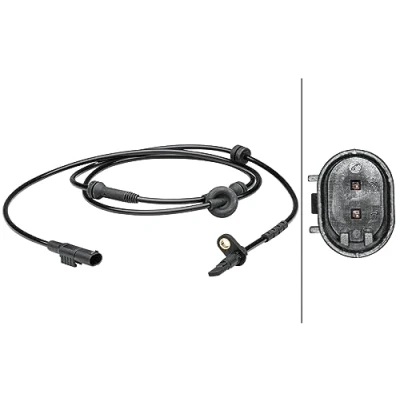Abbildung von HELLA 6PU 012 679 311 ABS Sensor Hinterachse aktiver 2 FIAT: Punto II Schrägheck