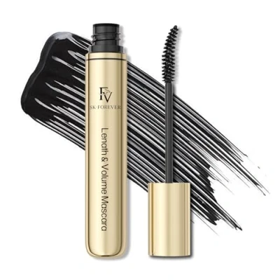 Abbildung von FV Wasserfeste Mascara, Länge, Volumen &amp; Schwung Schwarze Wimperntusche, Wischfest, Lang Anhaltend, Kein Verklumpen, Cruelty Free