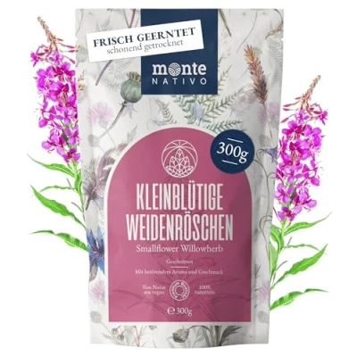 Abbildung von Kleinblütiges Weidenröschen Tee Monte Nativo (300 g) lose 100% natürlich und ohne Zusatzstoffe Aromatischer Kräutertee für einen köstlichen Aufguss