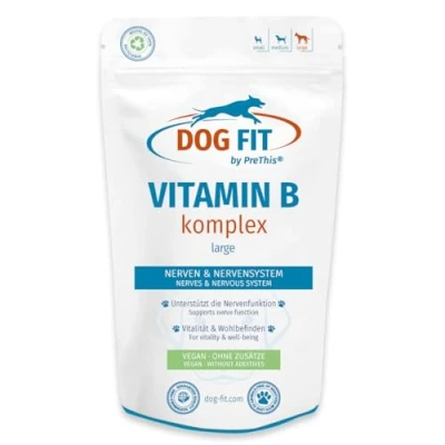 Abbildung von DOG FIT by PreThis® Vitamin B Unterstützung der normalen Nerven und Blasenfunktion sowie des Bewegungsapparates von Hunden I Vegan &amp; ohne künstliche Zusätze Large ab 25kg