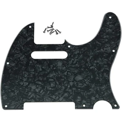 Abbildung von Dopro Schlagbrett für Telecaster, 8 Löcher, passend USA/Mexikanische Fender Black Pearl