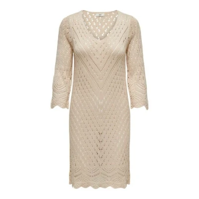 Abbildung von JDY Locker Leichtes Strickkleid, Damen, Größe: XL, Beige