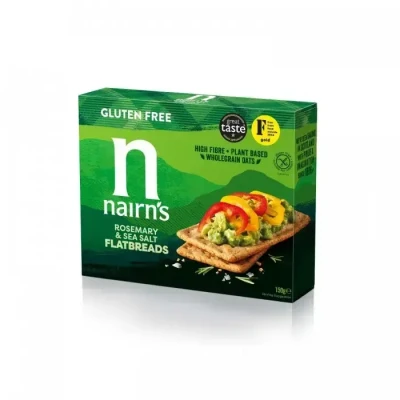 Abbildung von Nairns Fladenbrot Rosmarin &amp; Meersalz (150 Gr) Reform Lebensmittel