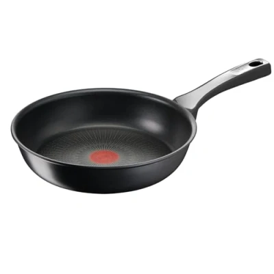 Abbildung von Tefal G25906 Unlimited On Bratpfanne 28 cm mit kratzfester Titanium Antihaft Beschichtung Thermo Signal PFOA frei geeignet für alle Herdarten, auch Induktionsherde Schwarz