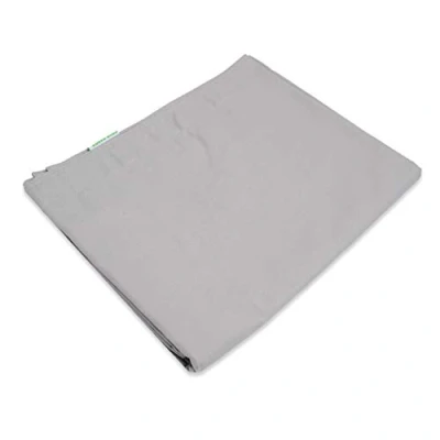 Abbildung von Green Bean Square XXL Riesensitzsackhülle 140x180 cm Baumwollbezug Indoor Sitzsackhülle Bag Bezug Sitzsackbezug ohne Füllung Lounge Chair Baumwolle Hülle flauschig Mittelgrau