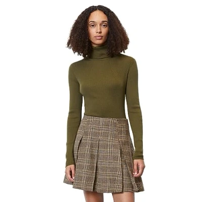Abbildung von Marc O&#039;Polo Longsleeve Turtle NECK Strickpullover, Damen, Größe: XS, Forest floor