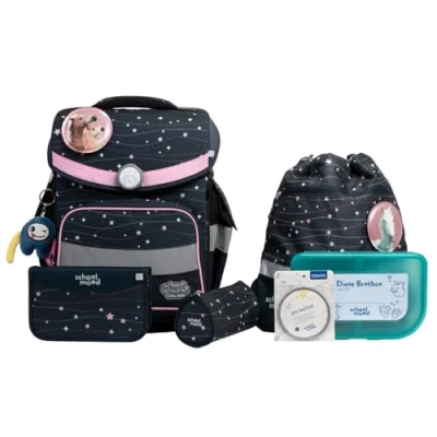 Abbildung von School Mood Timeless Pro Ella Pony blau rosa Schulranzen Modell 2024/25