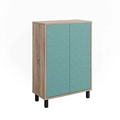 Abbildung von Vicco Midischrank Agasta, Mintgrün/Sonoma, 56.2 x 83.2 cm