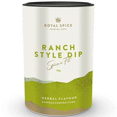 Abbildung von Royal Spice Ranch Style Dip 70g Dressing &amp; Gewürzmischung Mit Buttermilch, Mayonnaise oder Schmand zum leckeren verrühren als Kräuterquark Gewürz