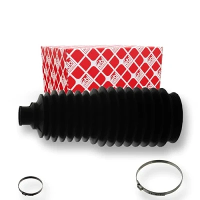 Abbildung von FEBI BILSTEIN 38740 Faltenbalgsatz, Lenkung Thermoplast Vorderachse links, rechts mit Schellen PEUGEOT: 207 Schrägheck, CC, 2008 Kombi