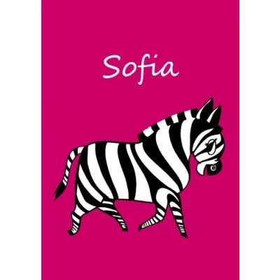 Abbildung von Malbuch / Notizbuch Tagebuch Sofia: DIN A4 blanko Zebra