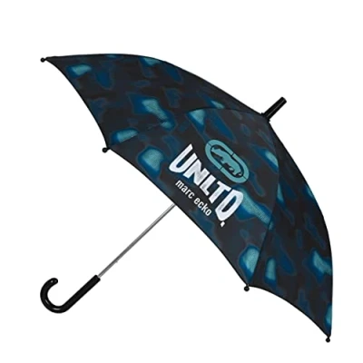 Abbildung von Safta ECKO UNLTD Manueller Regenschirm, 48 cm, Nomad, schwarz/blau, único, Bohemien