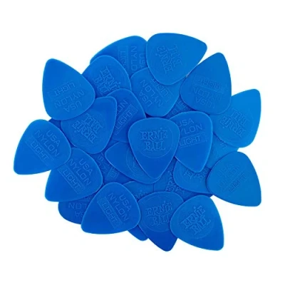 Abbildung von Ernie Ball P09130 Thin Spritzguss Nylon Plektren Picks, 0,53 mm, Beutel mit 50 Stück