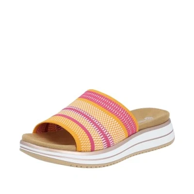 Abbildung von Remonte Pantolette, Keilabsatz, Sommerschuh, Schlappen mit praktischem Gummizug