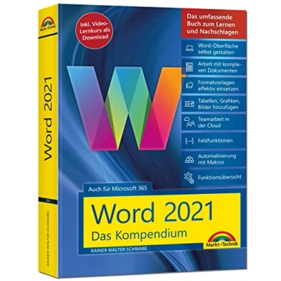 Abbildung von Word 2021 Das umfassende Kompendium für Einsteiger und Fortgeschrittene. Komplett in Farbe: auch Microsoft 365 geeignet