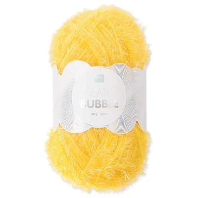 Abbildung von Frida&#039;s Wollhaus Rico Design 50 g Creative Bubble Schwammgarn Wolle Stricken Häkeln 57 Farben (002 Print Pastell Mix)