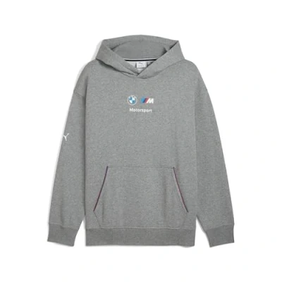 Abbildung von Puma BMW M Motorsport Essentials Fleece Hoodie für Herren Mit Plain Medium Gray Heather