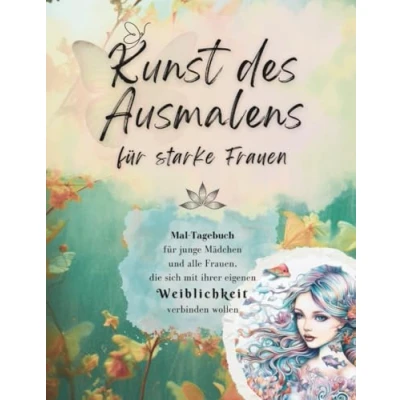Abbildung von Kunst des Ausmalens für starke Frauen: Mal Tagebuch junge Mädchen und alle Frauen, die sich mit ihrer eigenen Weiblichkeit verbinden wollen