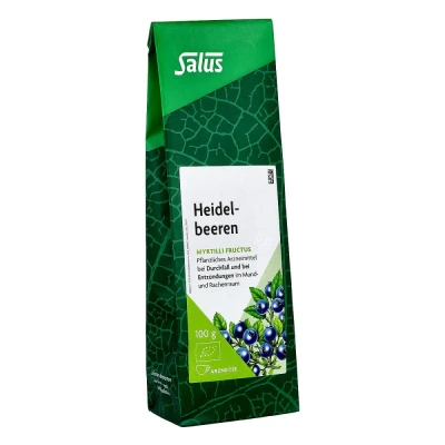 Abbildung von Heidelbeeren Arzneitee Myrtilli fructus Bio Salus