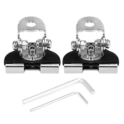 Abbildung von Motorhauben Licht Halterung 2 Stück Auto Motorhaube Led Arbeitsscheinwerfer Universal Edelstahl Schwarz Silber Haube Arbeitsleuchte Bar Offroad Halter