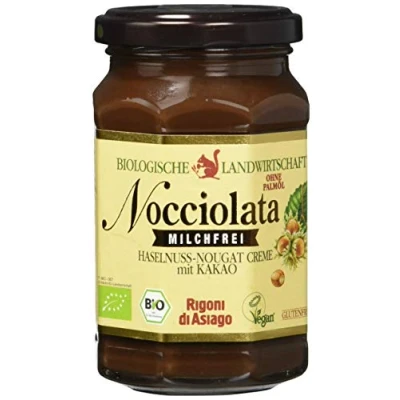 Abbildung von Rigoni di Asiago Nocciolata, milchfrei Hasel Nougat Creme BIO, Cremiger Brotaufstrich, Nuss, 270 g
