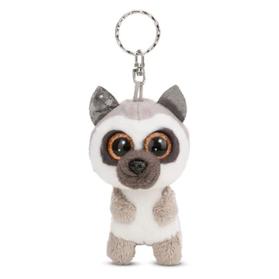 Abbildung von NICI Schlüsselanhänger GLUBSCHIS Lemur King Lou 9cm weiß Plüsch Begleiter Kuscheltieranhänger mit Schlüsselring für Schlüsselband, Schlüsselbund &amp; Schlüsselhalter