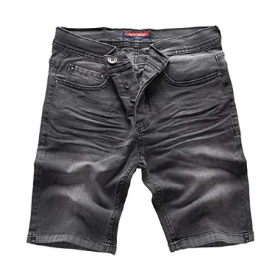 Abbildung von Rock Creek Herren Shorts Jeansshorts Denim Short Kurze Hose Herrenshorts Jeans Sommer Stretch Bermuda Dunkelgrau RC 2202 Anthrazit W30