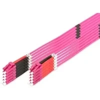 Abbildung von DIGITUS DK 2533 05 4 Glasfaserkabel OM4 5 m LC zu Duplex LWL Kabel 1/10/40/100 Gbit/s MM Multimode Glasfaser LAN Fasertyp: 50/125 µ Violett (Violet)