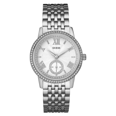 Abbildung von Guess Damen Analog Quarz Uhr mit Edelstahl Armband W0573L1