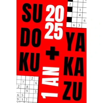 Abbildung von Yakazu Sudoku 2025, 1 grille par jour : 365 grilles mixtes pour adulte, 4 niveaux de difficulté, format moyen
