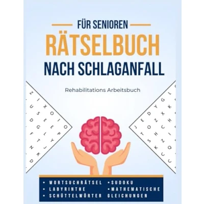 Abbildung von Rätselbuch zum Gedächtnistraining nach Schlaganfall: XXL Hilfsmittel und Rätsel für Senioren in großer Schrift zur Beschäftigung Rehabilitation ... Förderung von Konzentration Feinmotorik