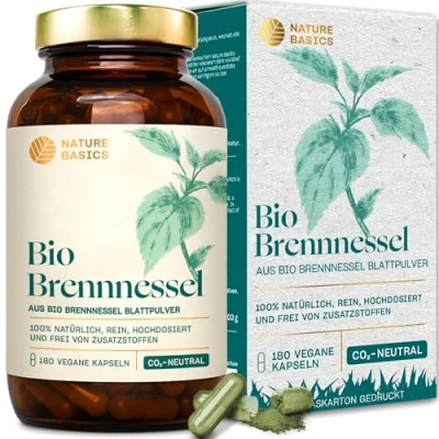 Abbildung von NATURE Basics BASICS® Bio Brennnessel Vegan Kapseln, 103 g
