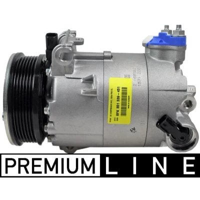 Abbildung von MAHLE ORIGINAL ACP 1394 000P Kompressor 7VS16ec 12 PAG 46 YF R 1234yf, 134a ohne Ölablassschraube LAND ROVER: Range Rover Evoque