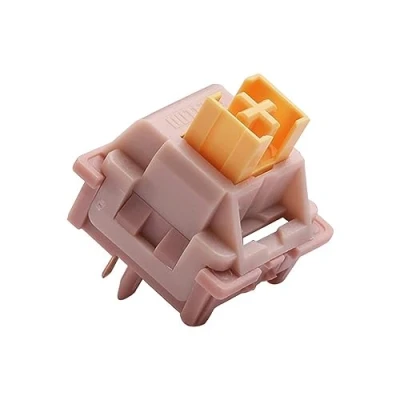 Abbildung von DucKey Outemu Honey Peach Switch V2, 5Pin 40g Vorgeschmierter Leiser Linearer Schalter für Mechanische Tastaturen (Size : 30PCS)