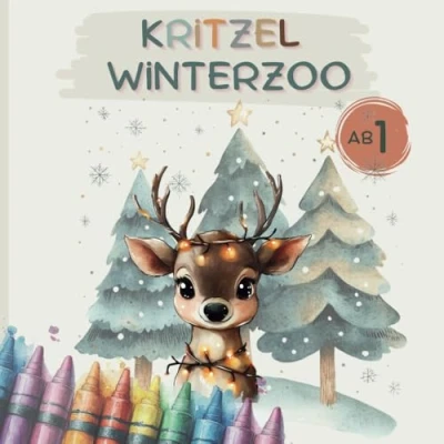 Abbildung von KRITZEL ZOO Weihnachten: Malbuch ab 1 Jahr: Große weihnachtliche Motive zum Ausmalen Förderung der Kreativität und Motorik
