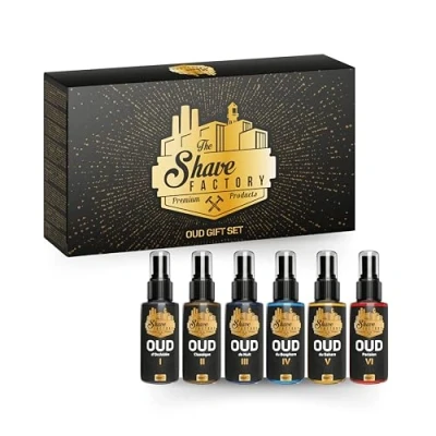 Abbildung von The Shave Factory Luxuriöse After Cologne Geschenksets Stilvolle Duftpflegeoptionen Exklusives Set mit 6 köstlichen Colognes von 50ML (Set 3)
