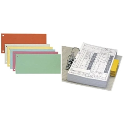 Abbildung von Trennstreifen 10,5x24cm 100ST Q Connect KF00516/505 02 gelb