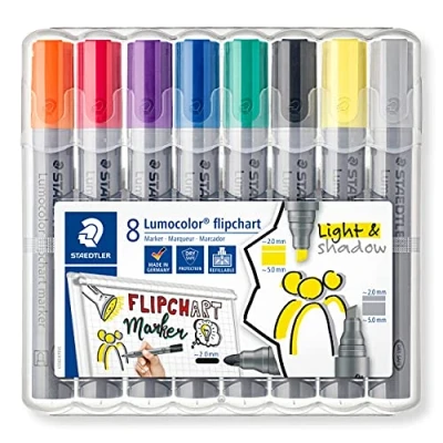 Abbildung von Staedtler Marker 356 SWP8 Flipchartmarker 8 St.