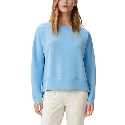 Abbildung von comma casual identity Scuba MIT Logodetail Sweatshirt, Damen, Größe: 34, Hellblau