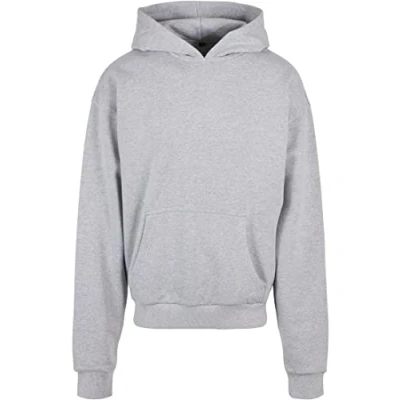 Abbildung von Build Your Brand Herren Ultra Heavy Cotton Box Hoody Kapuzenpullover, Grau, XXL